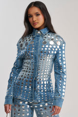 STUDS EVERYWHERE BUTTON DOWN
