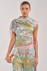 ALL DIFFERENT WAYS SATIN BLOUSE