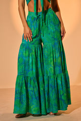 INTO THE GARDEN PALAZZO PANT IN GREEN