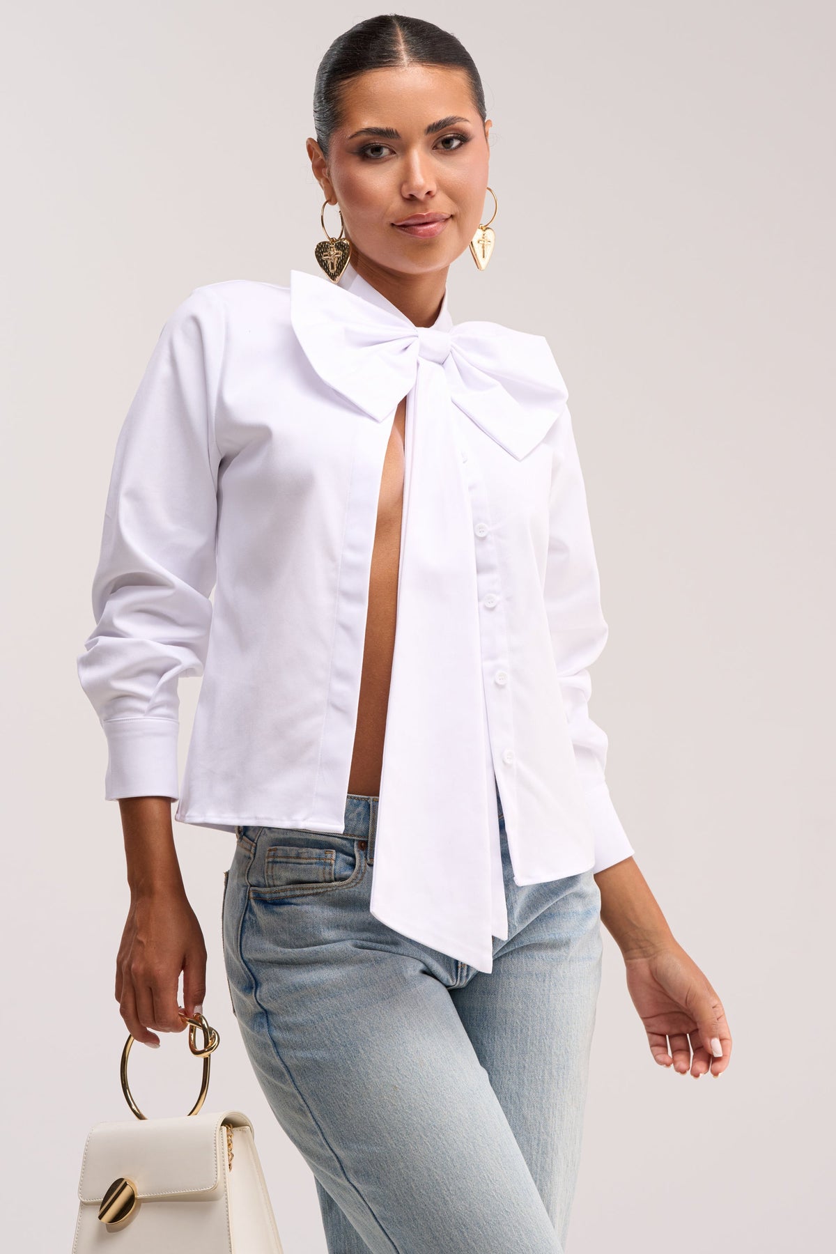 BUSINESS OR PLEASURE POPLIN BLOUSE