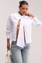 BUSINESS OR PLEASURE POPLIN BLOUSE
