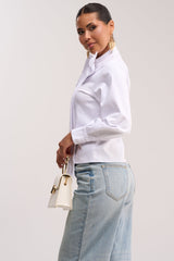 BUSINESS OR PLEASURE POPLIN BLOUSE