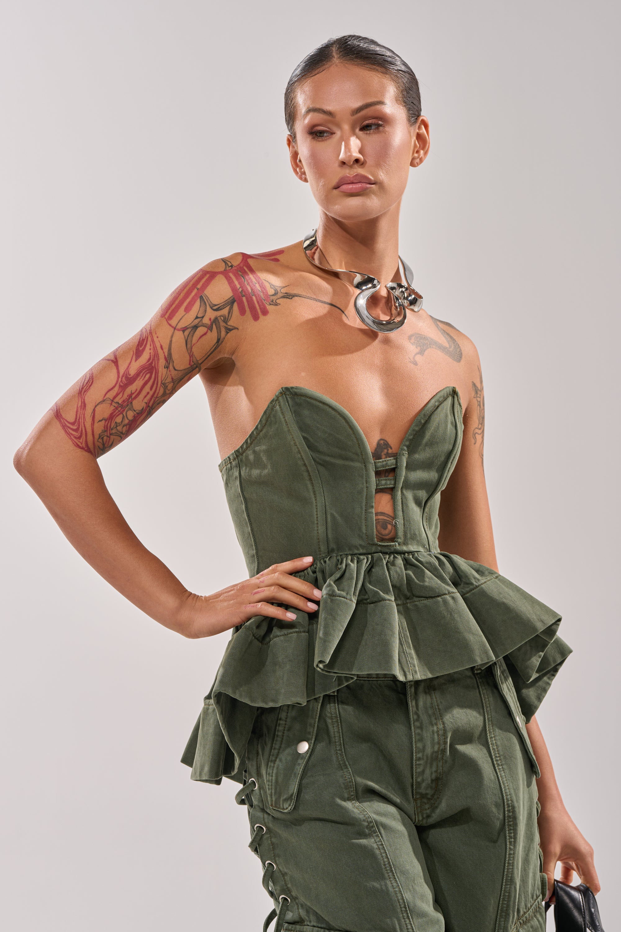 KARA DENIM CORSET