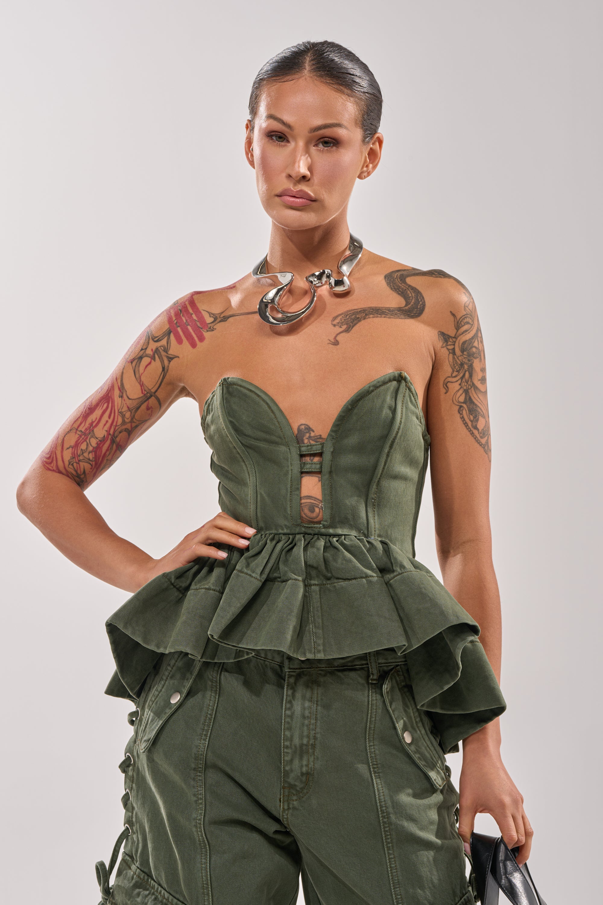 KARA DENIM CORSET