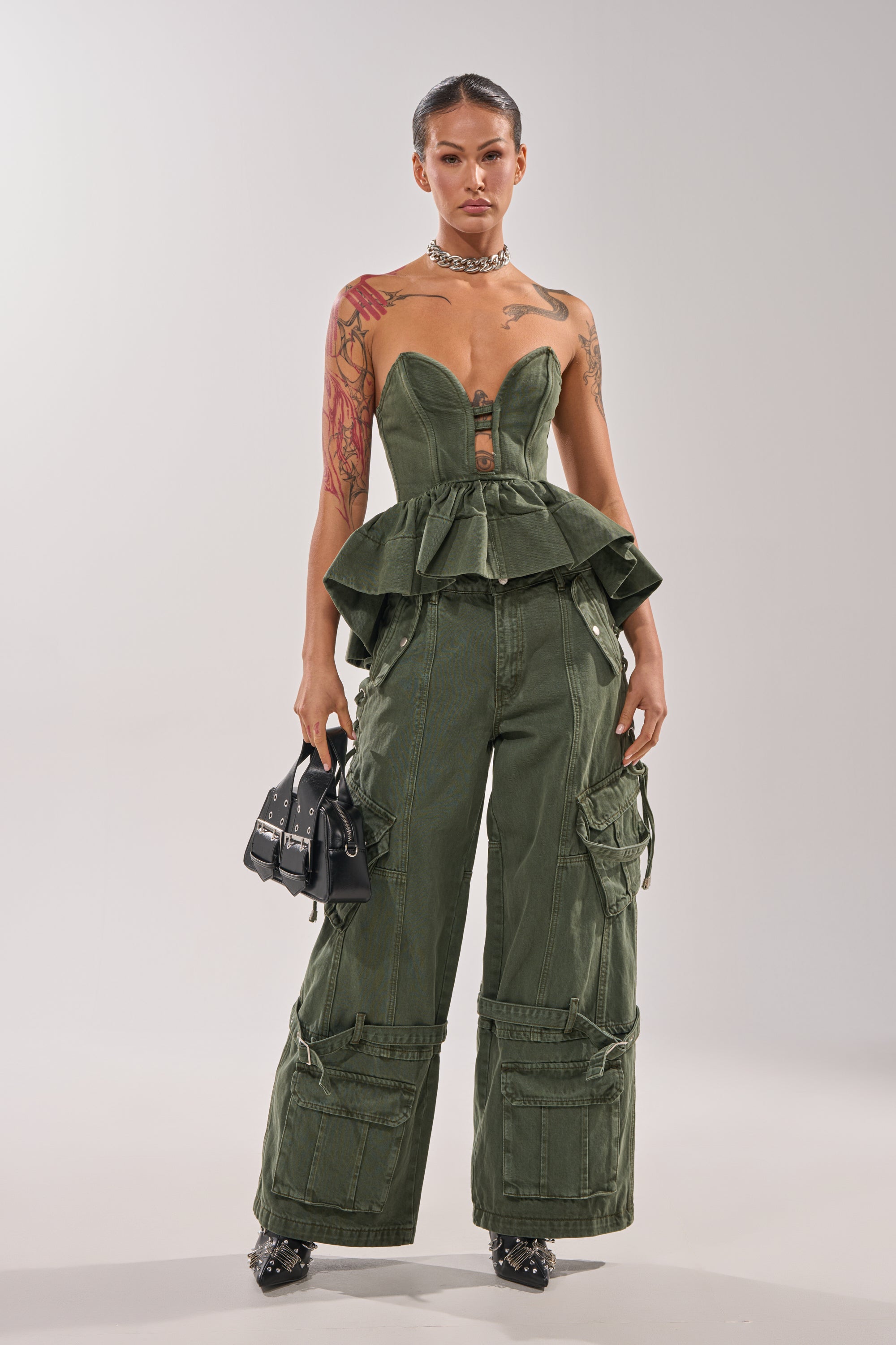 KARA DENIM CORSET