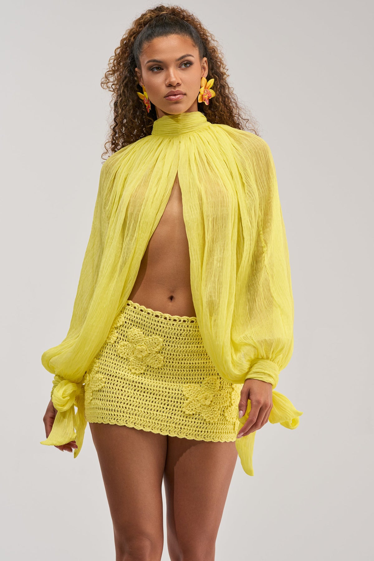 HELLO SUNSHINE CHIFFON BLOUSE
