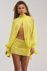 HELLO SUNSHINE CHIFFON BLOUSE