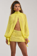 HELLO SUNSHINE CHIFFON BLOUSE