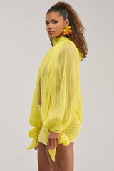 HELLO SUNSHINE CHIFFON BLOUSE