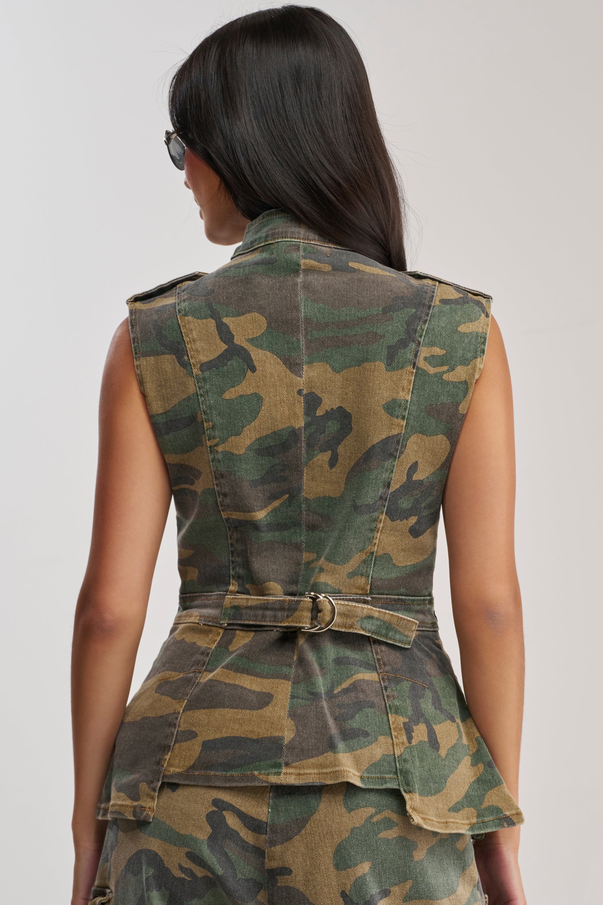 DOWN AND DIRTY CAMO BUTTON DOWN