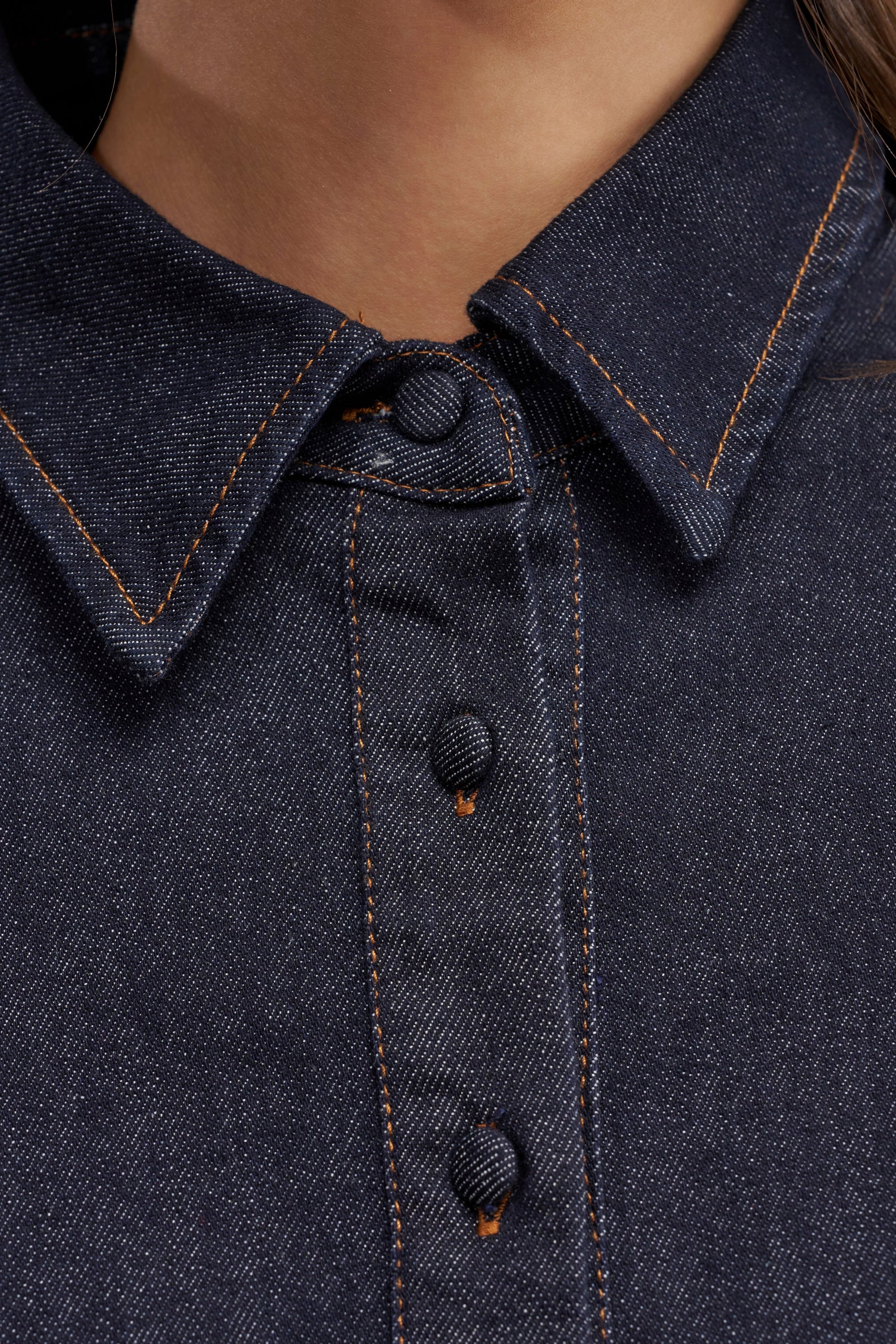 LET'S CHANGE IT UP DENIM BLOUSE