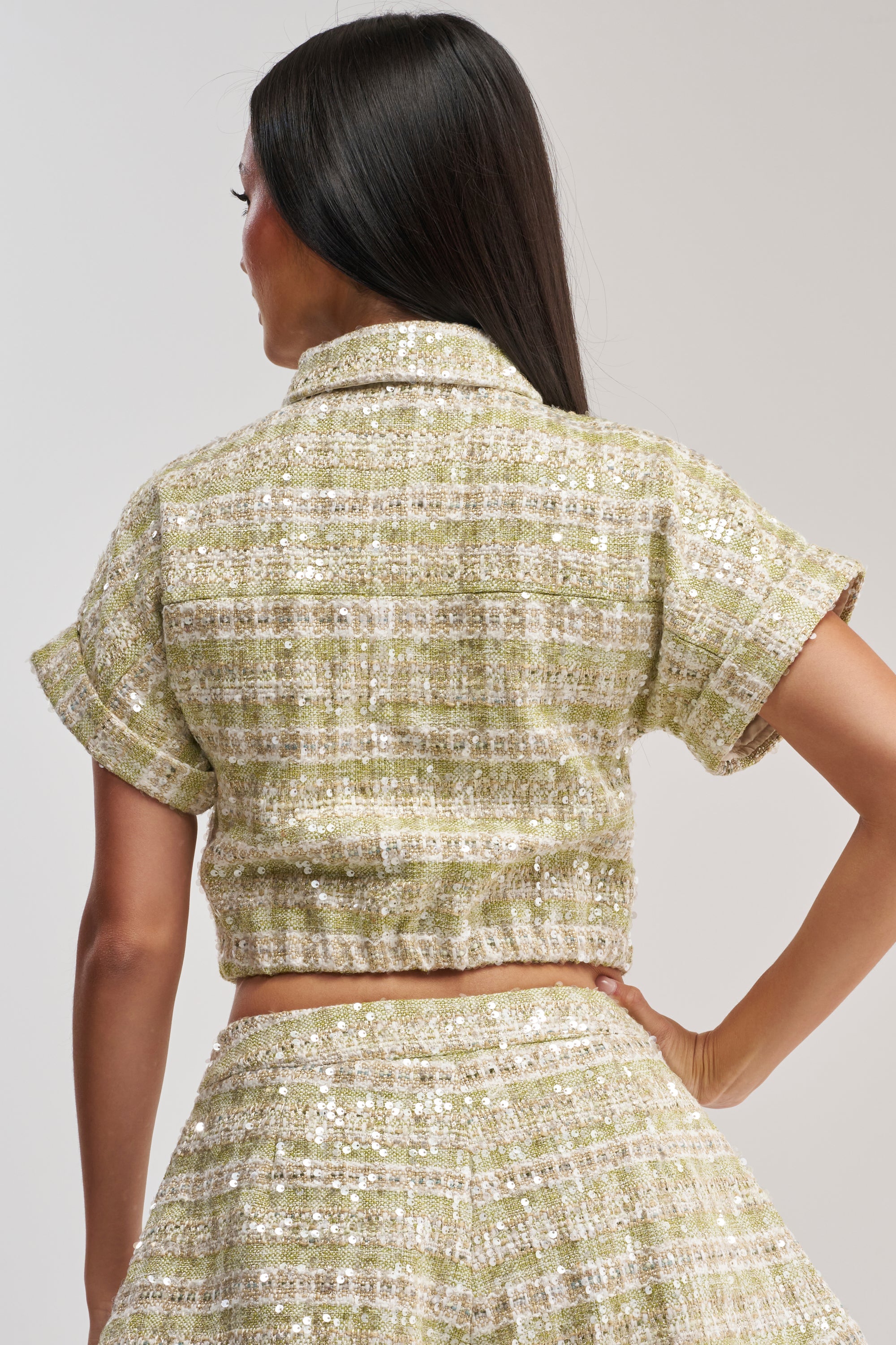 EASY TO LOVE TWEED BUTTON DOWN