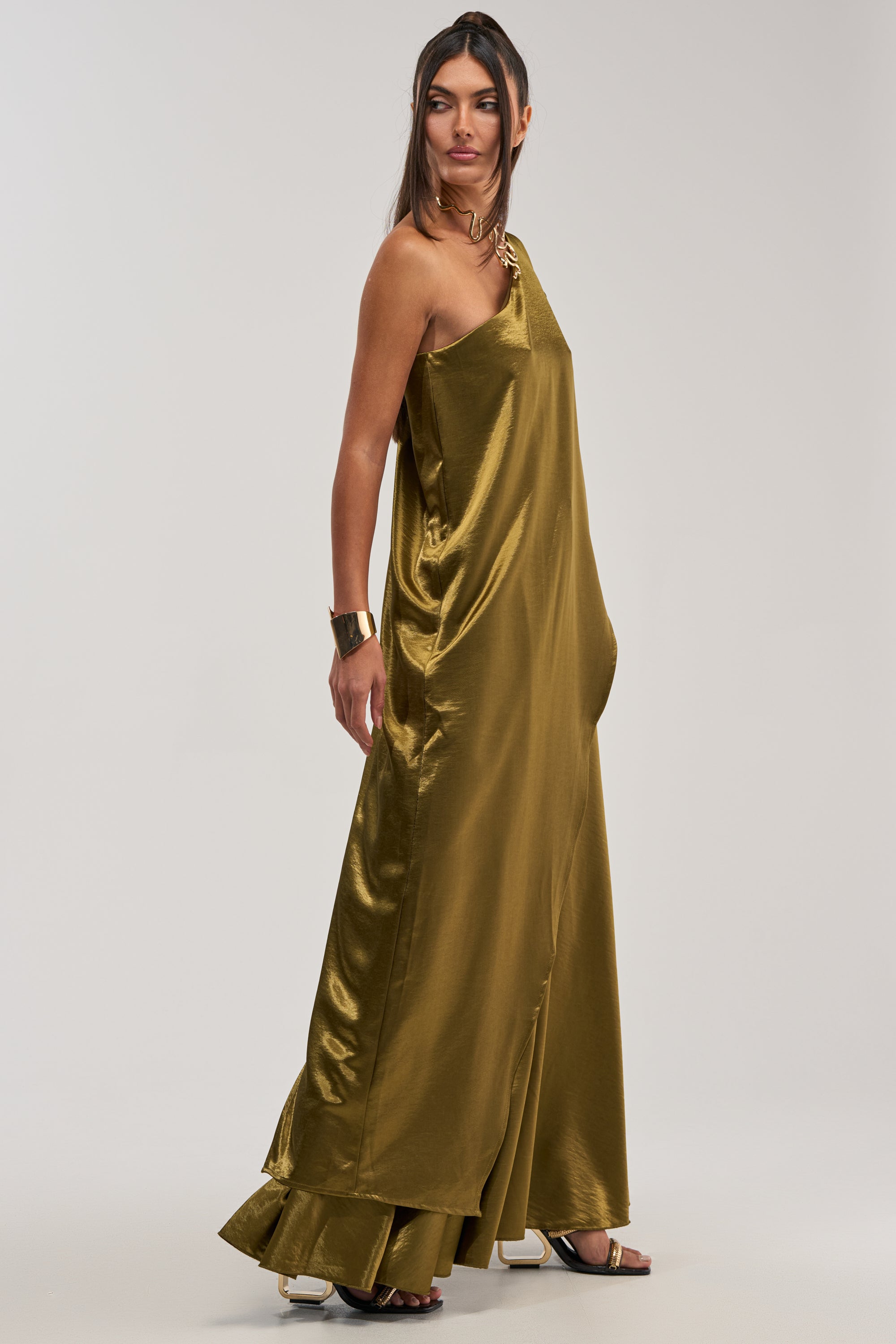 TRUE GODDESS ONE-SHOULDER TOP