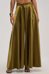 TRUE GODDESS GREEN PALAZZO PANT