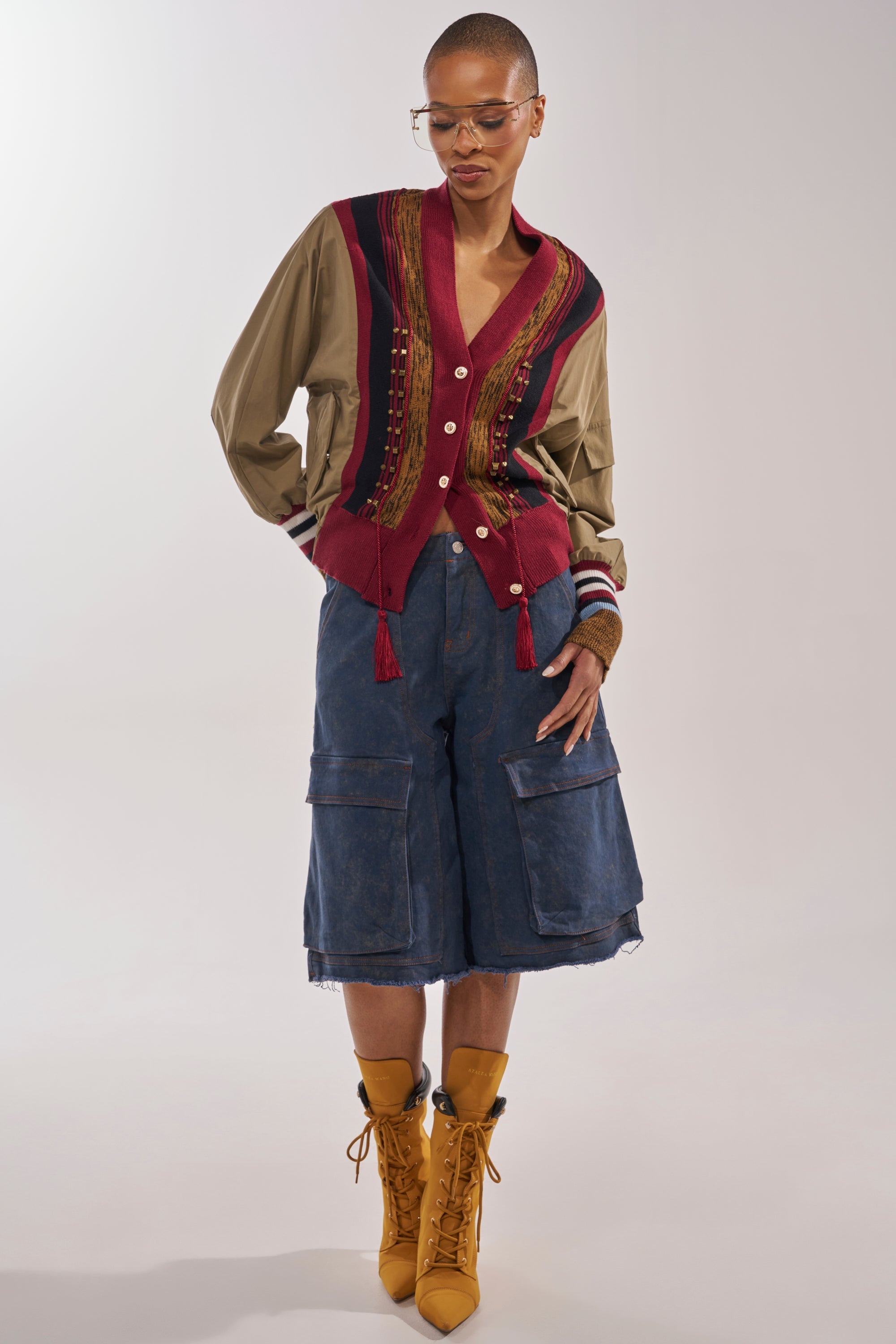 NEW DAY COLORBLOCK CARDIGAN