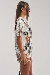 BARELY THERE DISTRESSED TEE