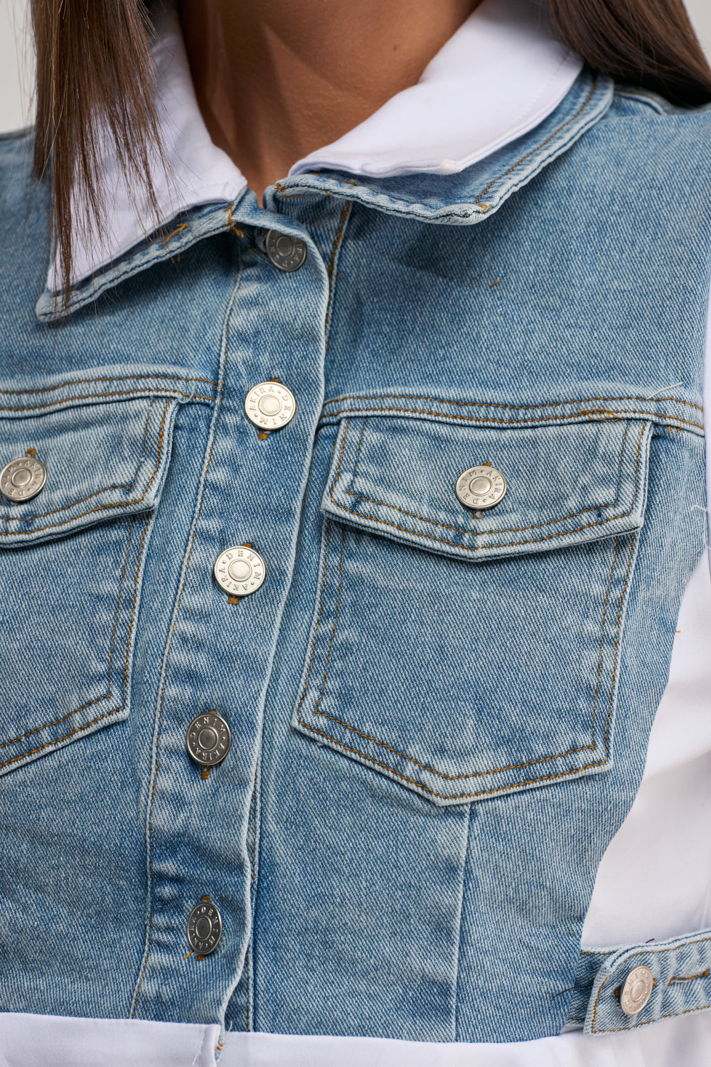 HOPELESS ROMANTIC DENIM BLOUSE