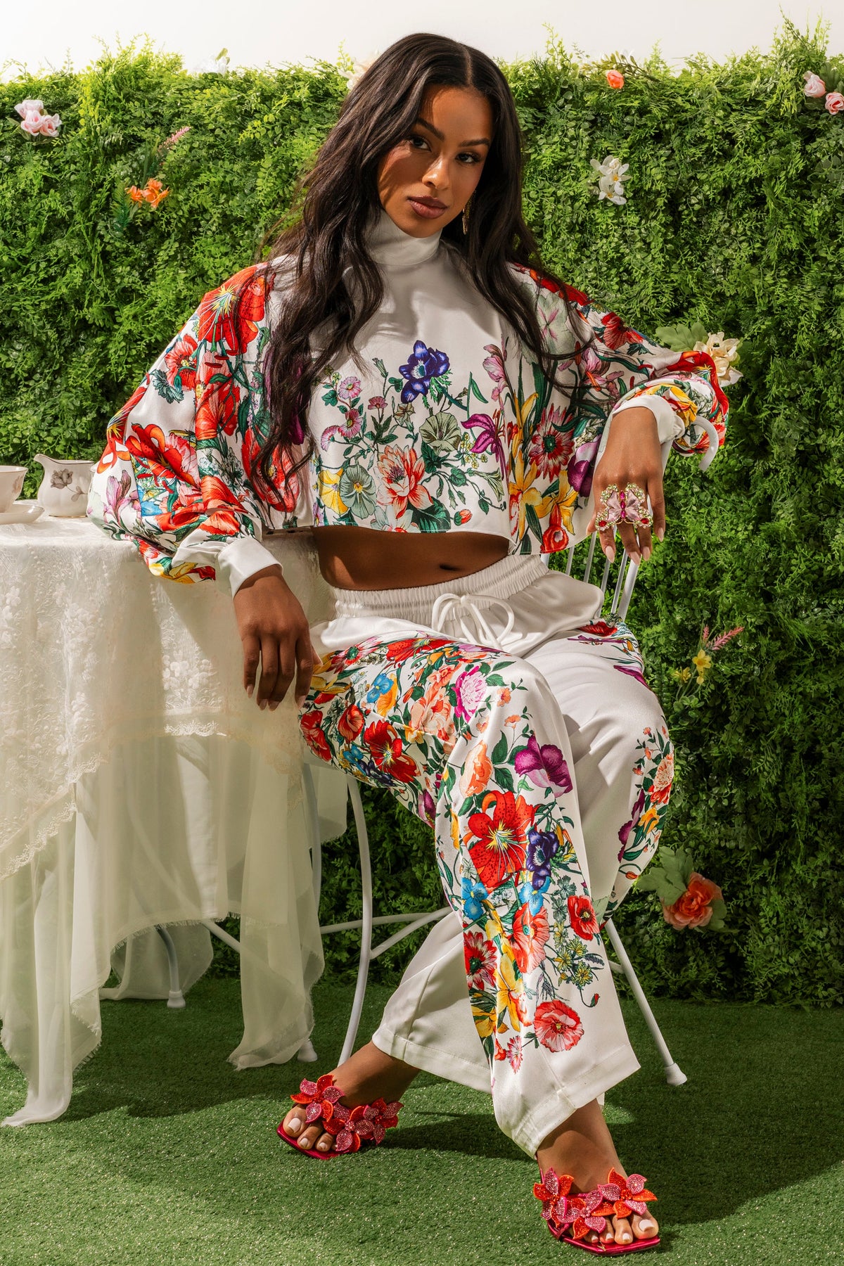 FULL BLOOM STRAIGHT LEG TROUSERS