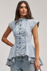 LUCY DENIM BLOUSE