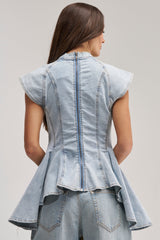 LUCY DENIM BLOUSE