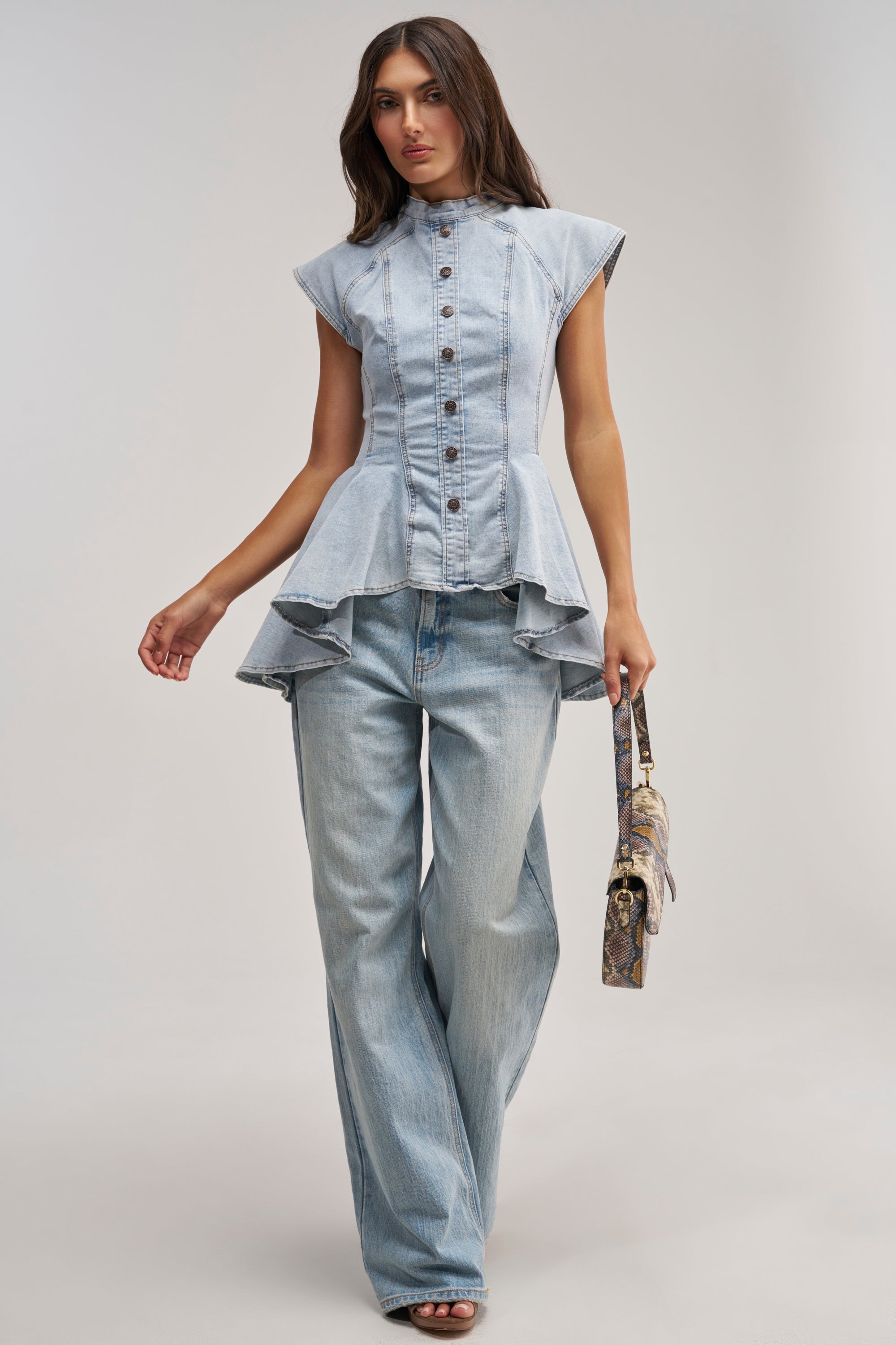 LUCY DENIM BLOUSE
