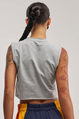 ORIGINAL SEQUIN CROPPED MUSCLE TEE