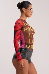 TAKE A PICTURE MESH TOP