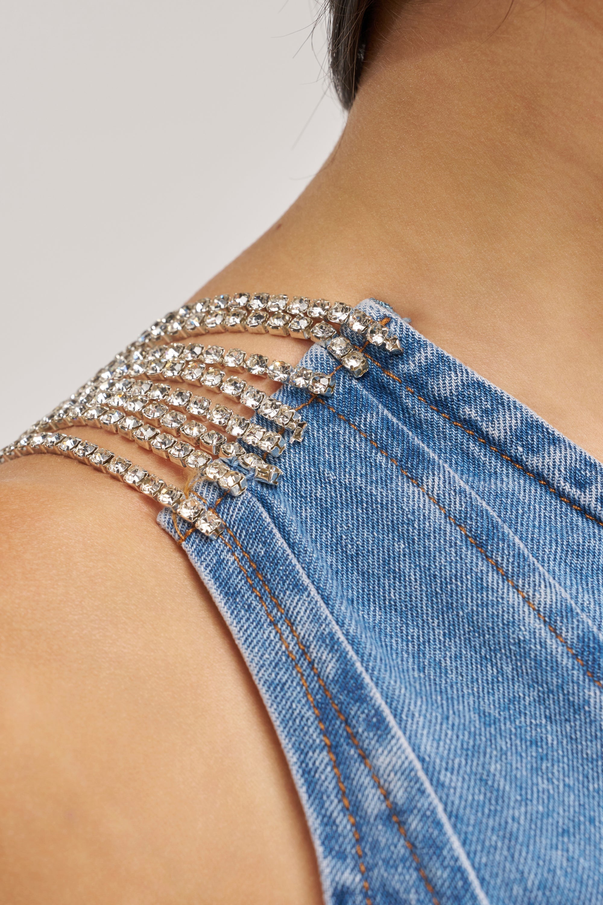 YOU WOULDNT GET IT RHINESTONE DETAIL CORSET
