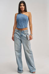 YOU WOULDNT GET IT RHINESTONE DETAIL CORSET