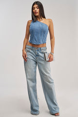 YOU WOULDNT GET IT RHINESTONE DETAIL CORSET