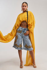 FLY WITH ME CHIFFON BLOUSE