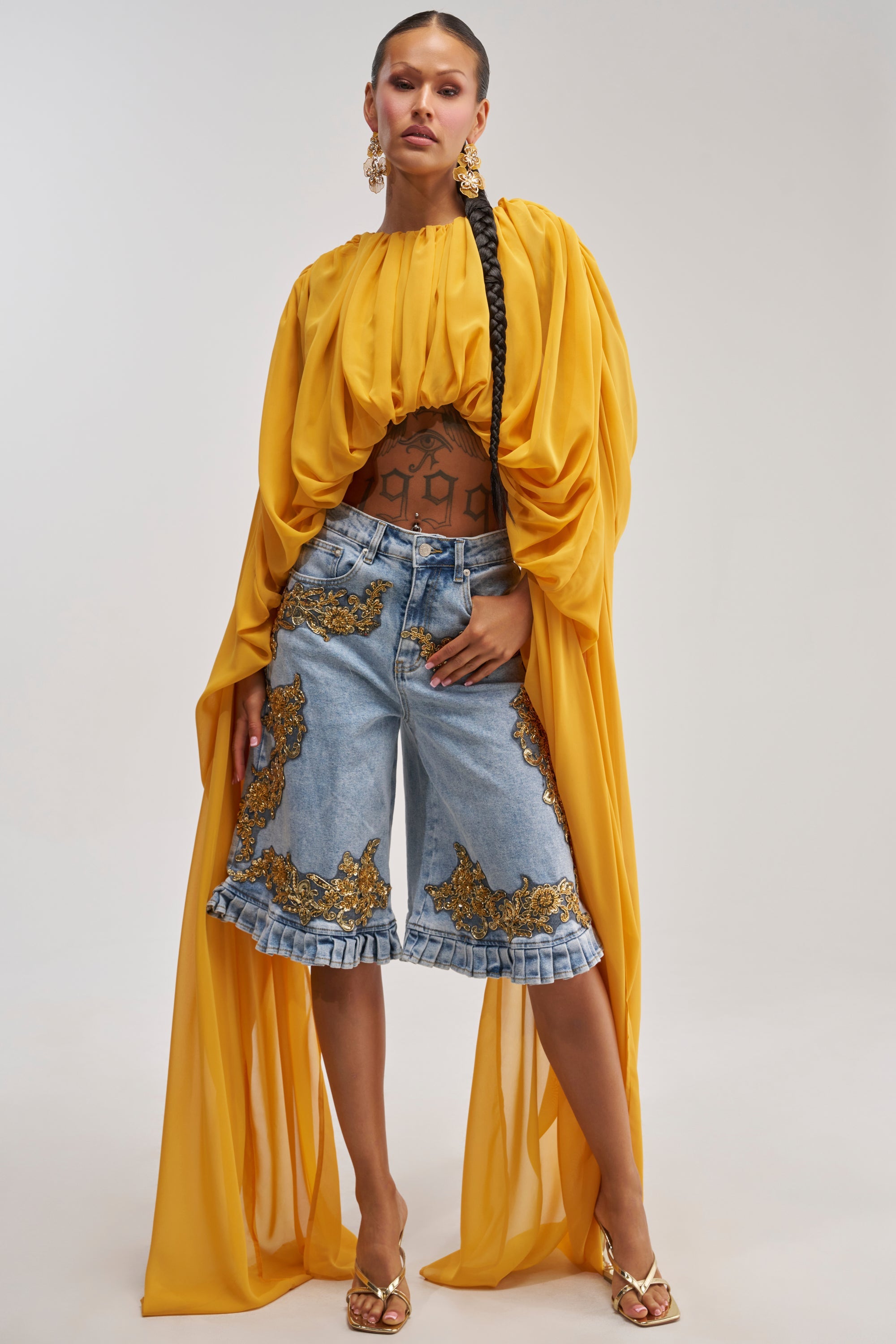 FLY WITH ME CHIFFON BLOUSE