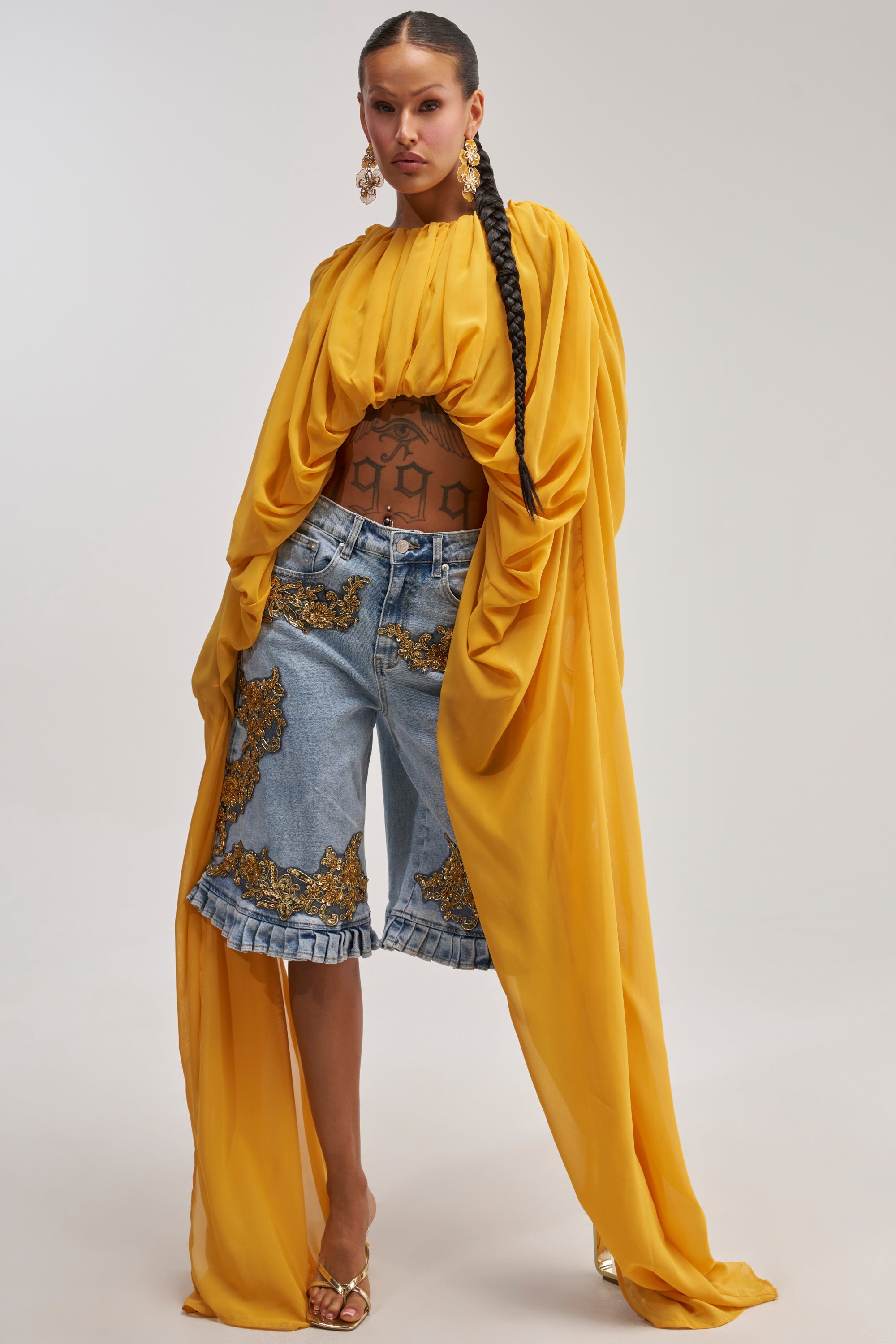 FLY WITH ME CHIFFON BLOUSE