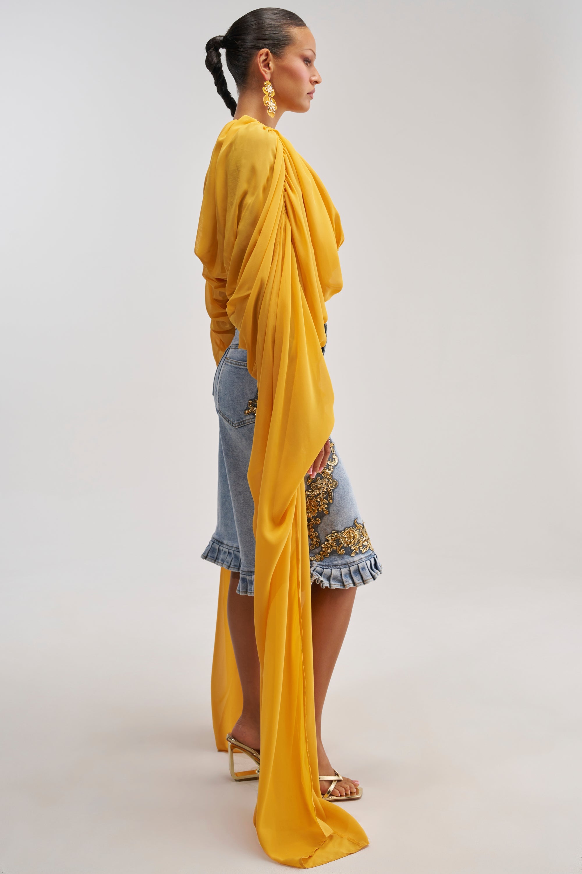 FLY WITH ME CHIFFON BLOUSE