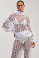 FEEL THE AIR NETTED LONG SLEEVE