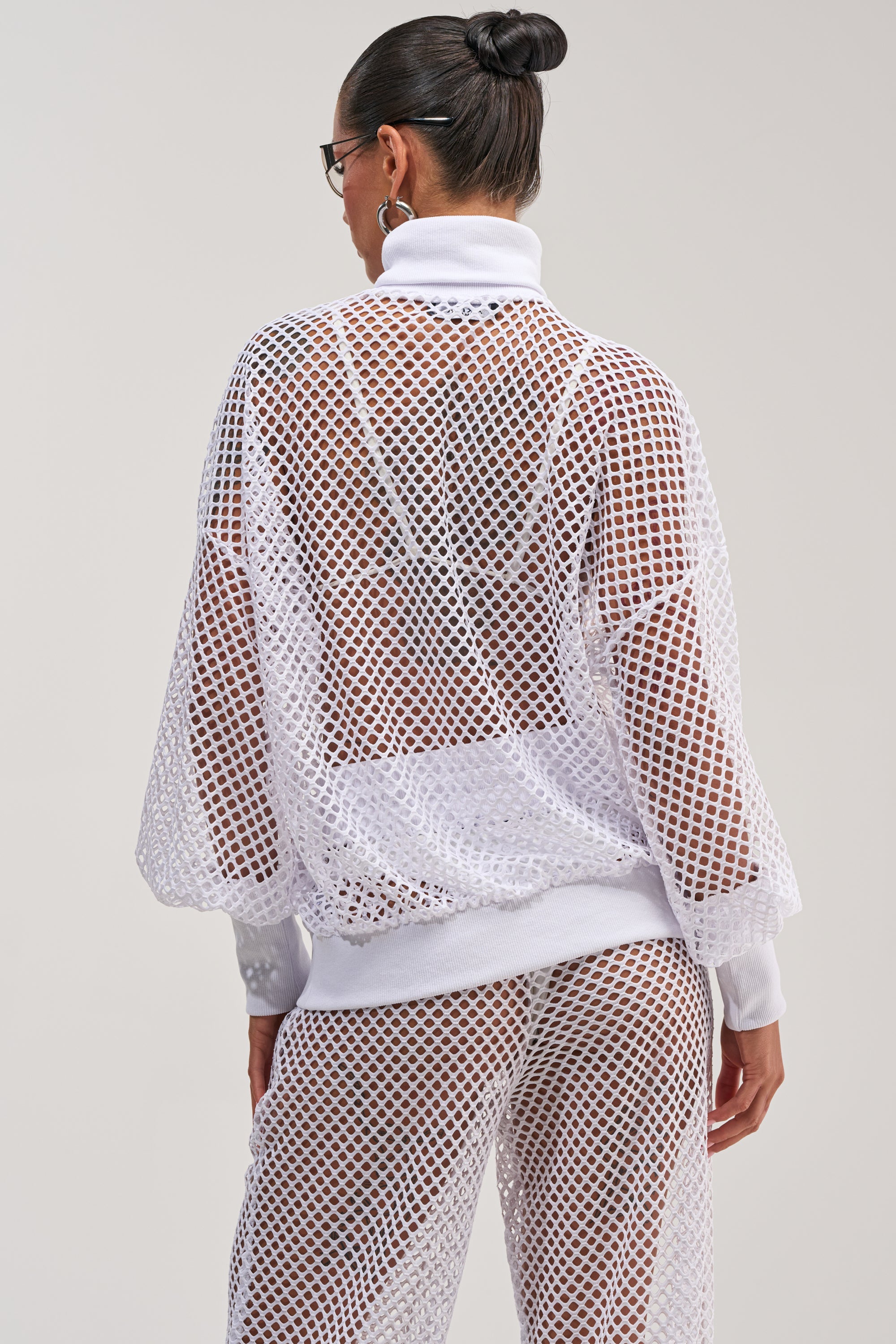 FEEL THE AIR NETTED LONG SLEEVE
