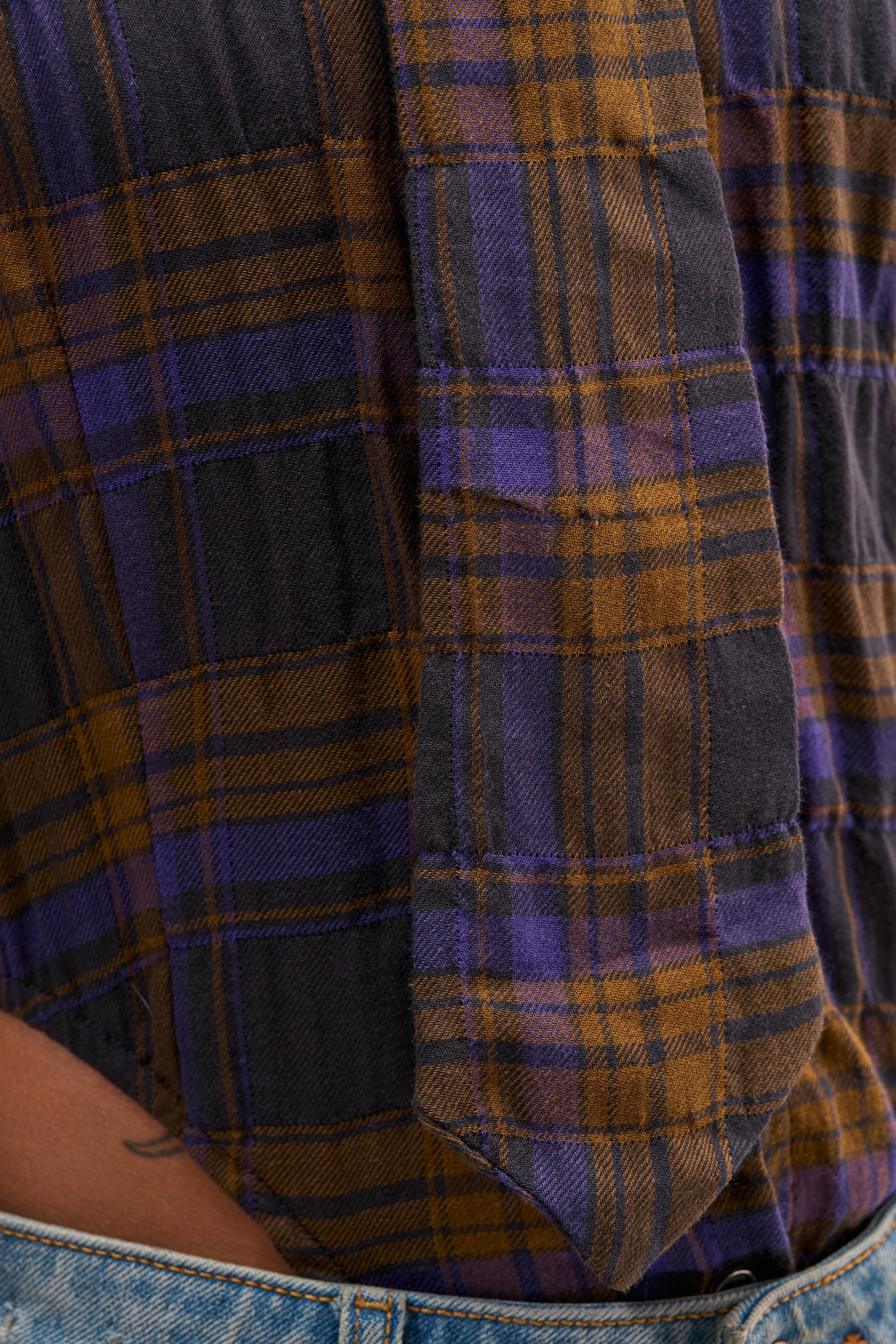 NOW YOU SEE ME PLAID BODYSUIT