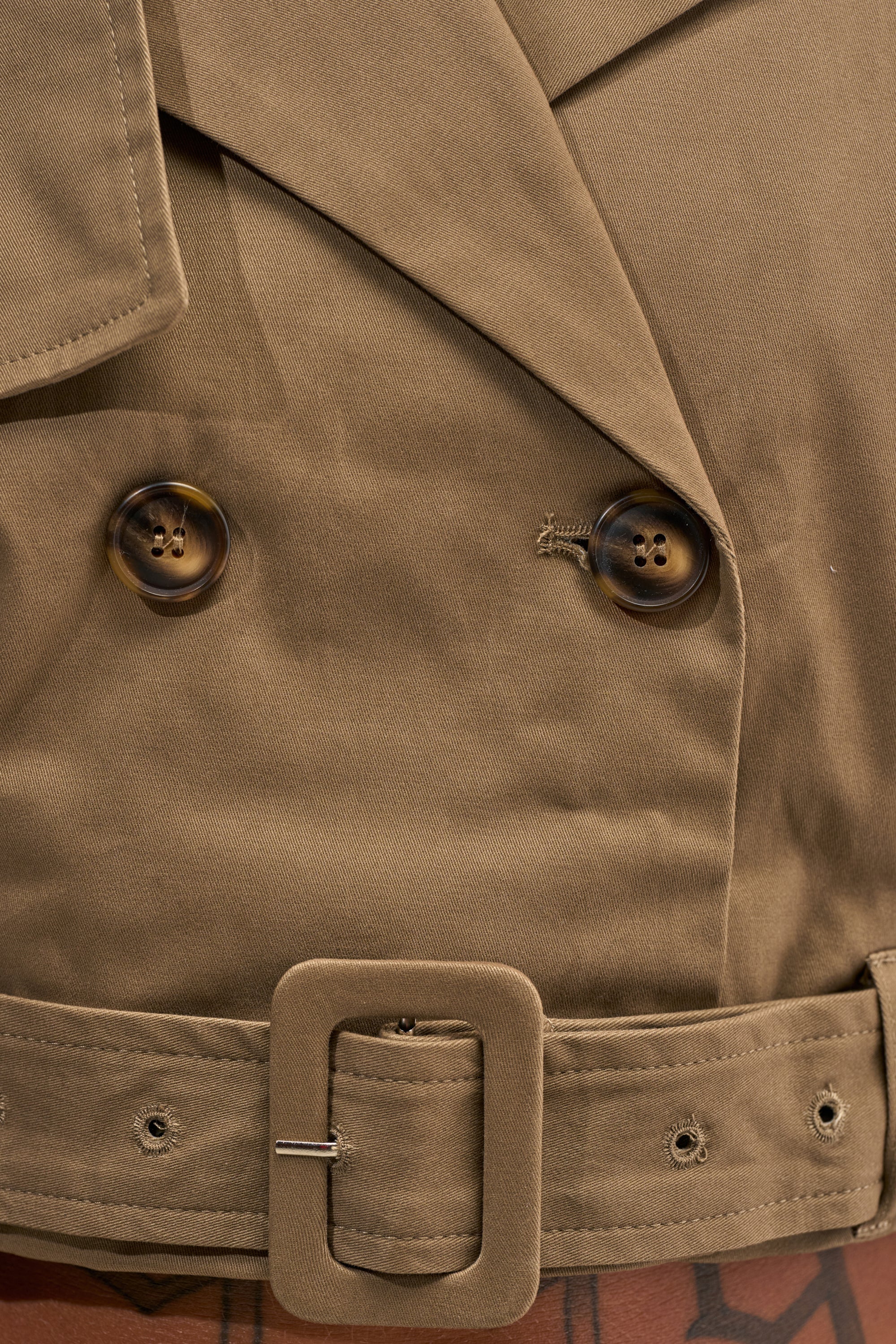 OUT AND ABOUT CROPPED TRENCH TOP