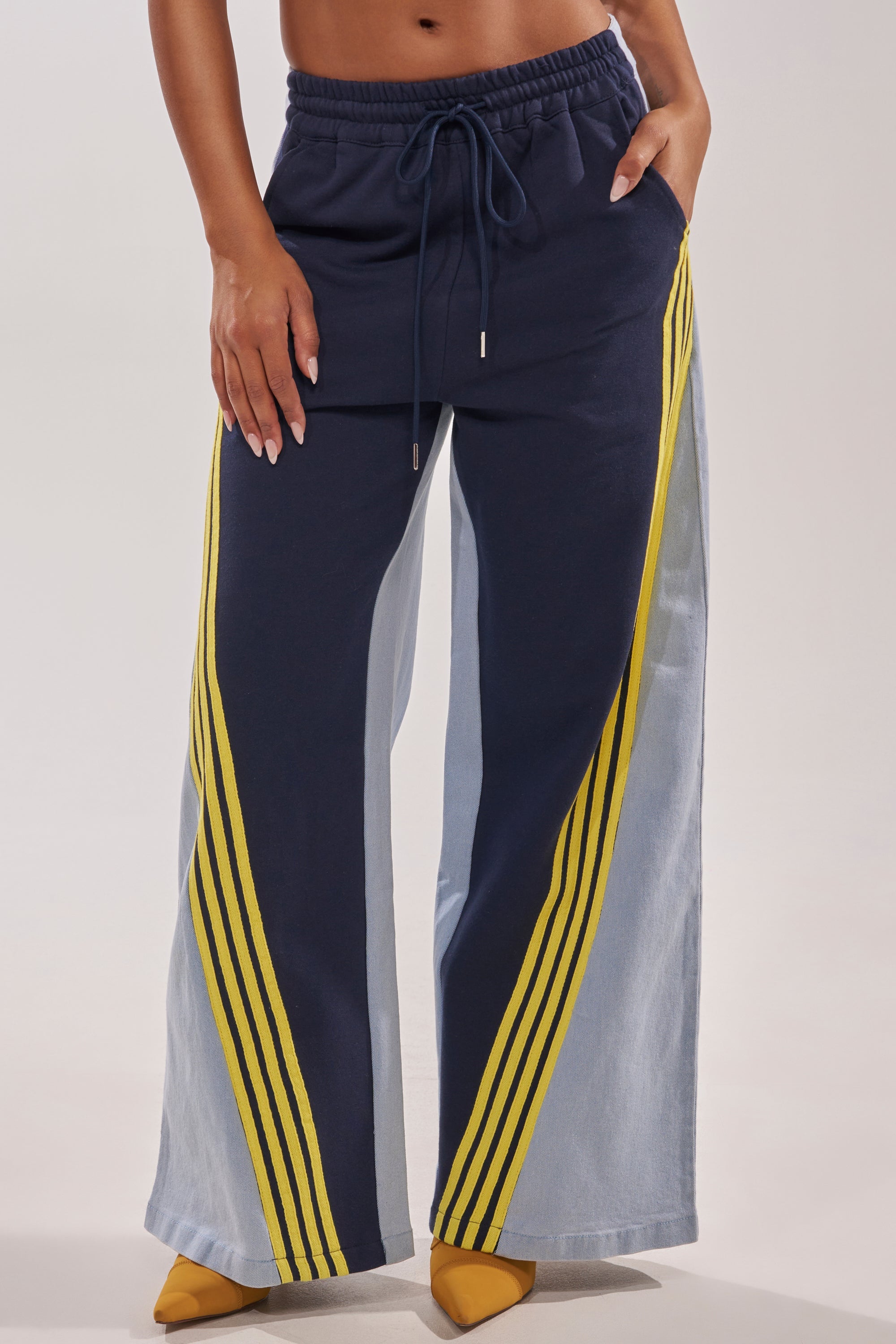 HEADS UP DENIM WIDE LEG JOGGER IN NAVY