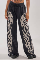 ON FIRE WIDE LEG JOGGER