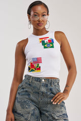 AROUND THE WORLD TANK TOP