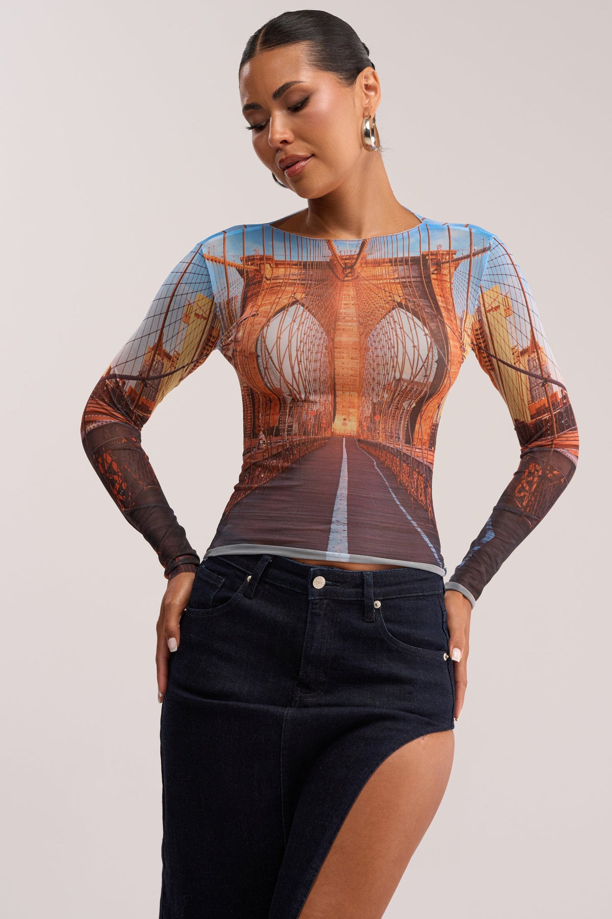 ROADTRIP MESH LONG SLEEVE TOP
