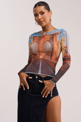 ROADTRIP MESH LONG SLEEVE TOP