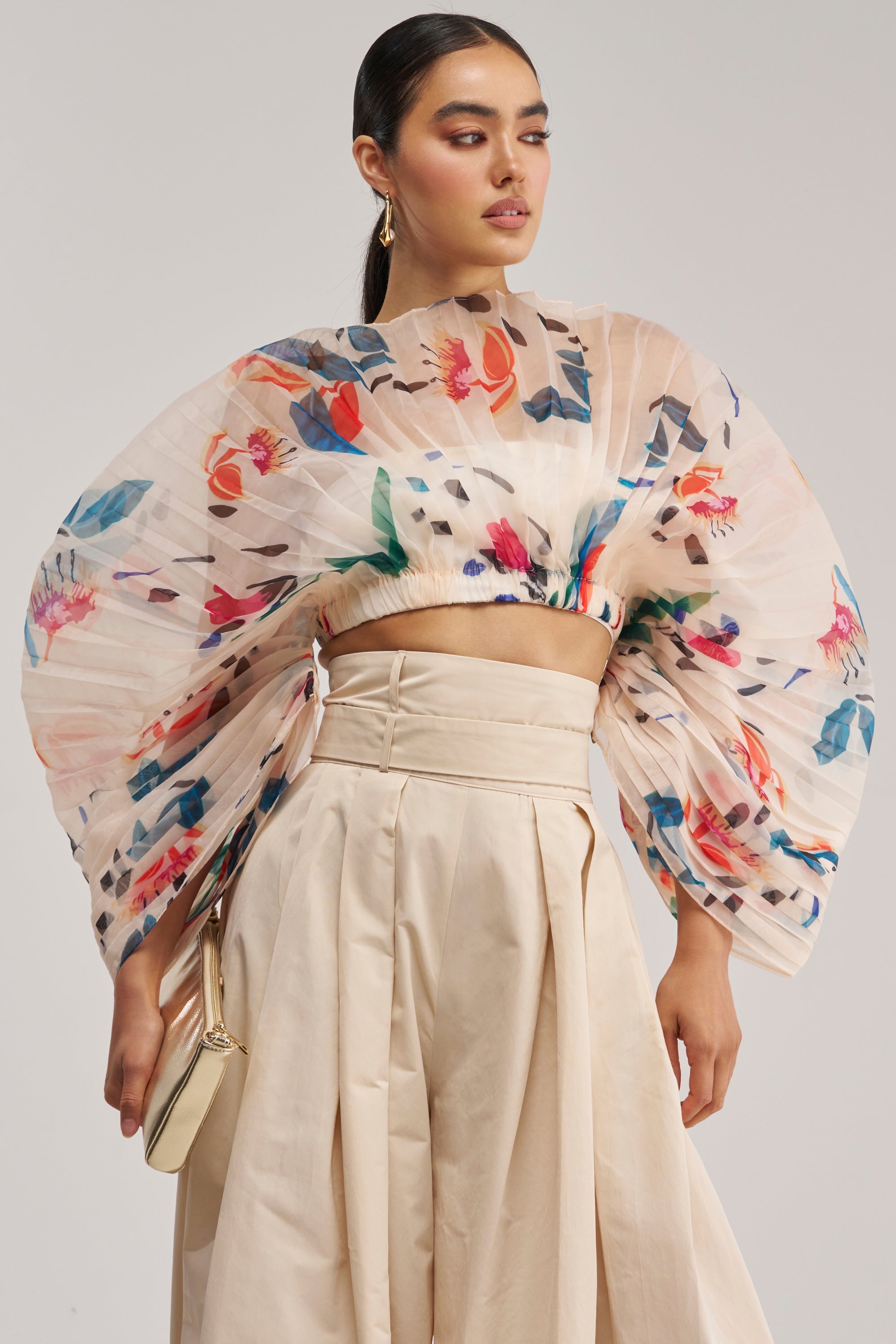 CANDY RAIN PLEATED BLOUSE