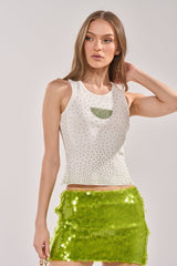 PARTY GIRL RHINESTONE TANK