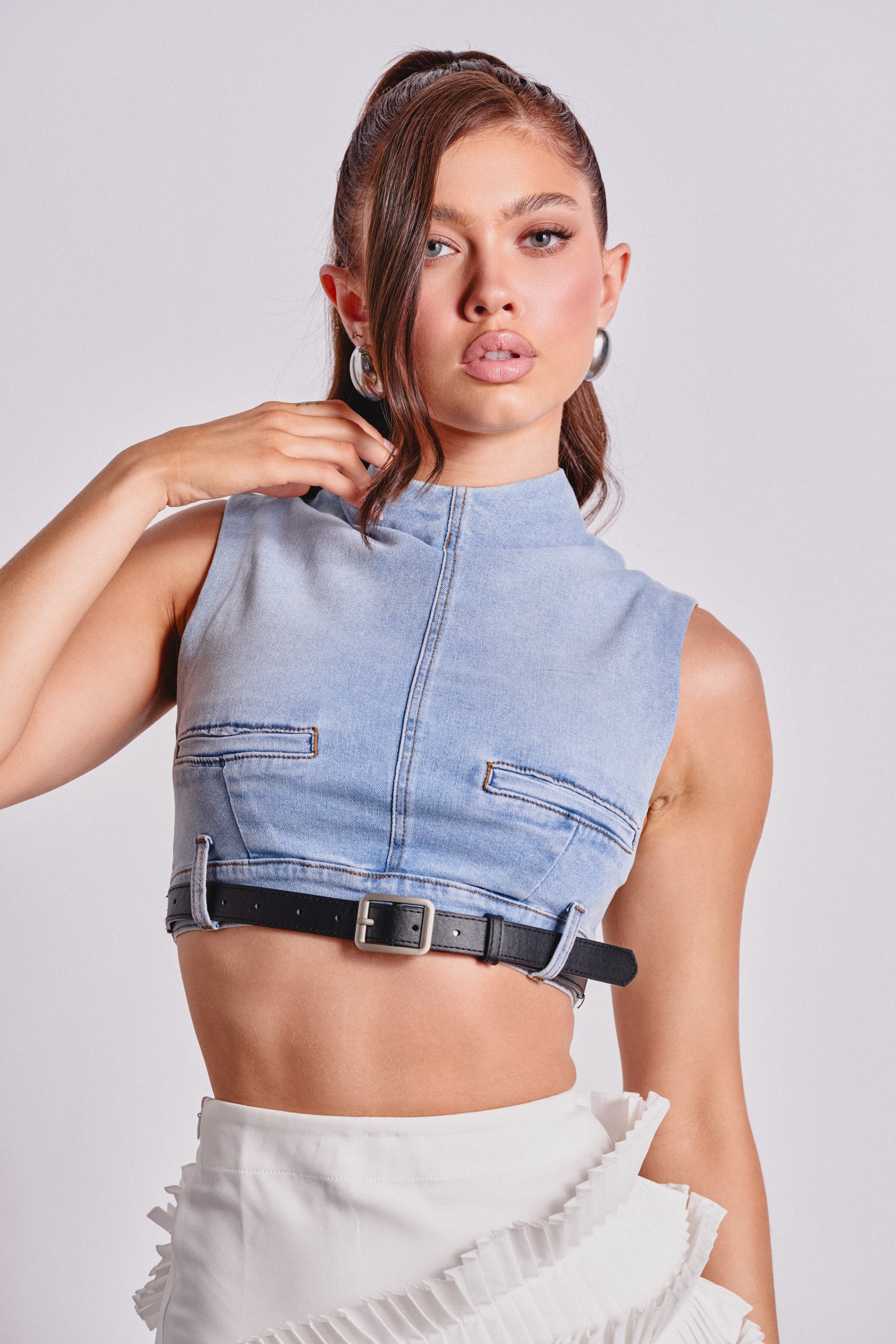 JENNY DENIM BLOUSE