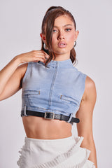 JENNY DENIM BLOUSE