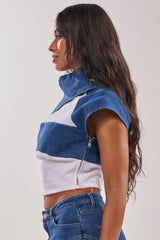 THIS IS EVERYTHING YOU SEE DENIM BLOUSE