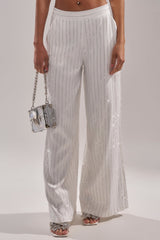 PRINCESS TREATMENT RHINESTONE WIDE LEG PANT