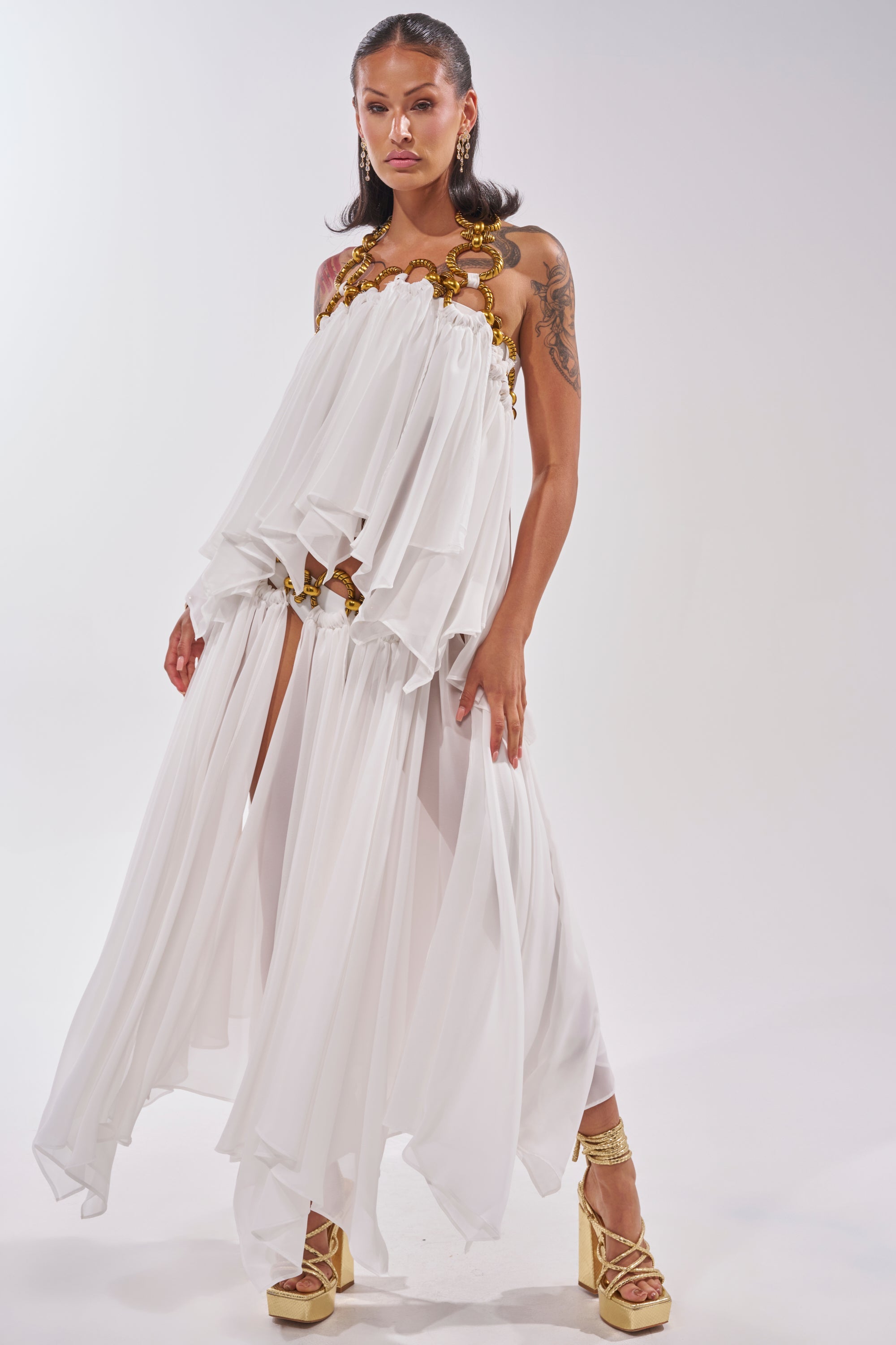 DESERT VIBES MIDI SKIRT